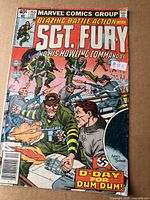 Front cover of Sgt. Fury #155 showing full artwork and issue details