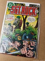 Front cover of bagged Sgt Rock issue 321 comic