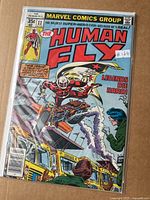 Front cover of The Human Fly #11 comic in bag