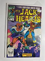 Front cover of The Jack of Hearts #3 comic in bag