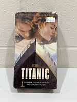 Front view of Titanic VHS slipcase