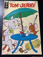 Front cover of Gold Key Tom and Jerry comic showing characters and 15¢ price