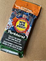 Front view of sealed 2017-18 Parkhurst 30-card hockey pack featuring Connor McDavid