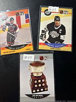 Fronts of three Pro Set Gretzky cards