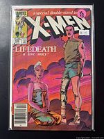 Front view of bagged comic showing full cover art and issue details