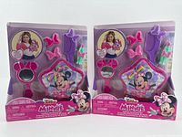 Front view of both sealed Minnie Mouse accessory sets