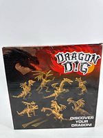 Front of Dragon Dig kit box showing dragon skeleton models
