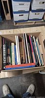 Box of assorted art books