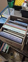 Full banker box filled with art books