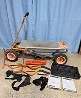 Full lot view showing AeroCart with accessories laid out