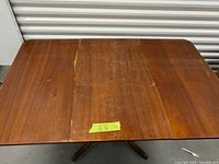 Top view with leaves extended showing surface wear