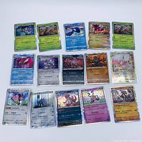 Group shot of all 15 Japanese Pokémon TCG cards