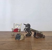 All four vintage miniatures grouped together