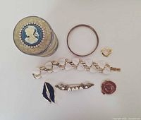 Group shot of all seven items laid out