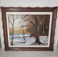 Front view showing full painting and frame