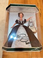 Front view of boxed Millennium Princess Teresa Barbie doll