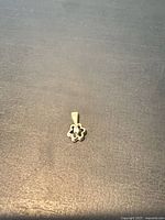 pendant front view on dark surface