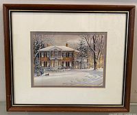 Front view of framed Trisha Romance winter print