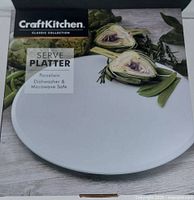 Retail box showing Craft Kitchen Classic Collection Serve Platter text and image