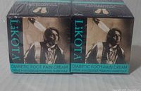 Front view of both sealed Lakota Diabetic Foot Pain Cream boxes