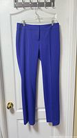 Full view of royal blue Nine West dress pants