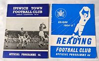 Front covers of both football programmes