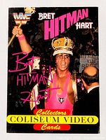 Front of 1994 WWF Bret Hart trading card