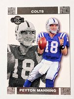 Front of 2007 Topps Peyton Manning football card
