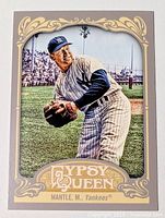 Front of Mickey Mantle Topps Gypsy Queen card