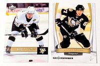Wide view of both Sidney Crosby cards side by side