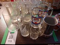 Group shot of all mugs and steins