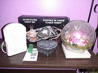 All four items grouped together on shelf