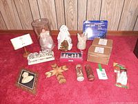 Wide shot of entire lot on red carpet showing all items