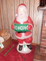 Full view of 40" Santa blow mold with cord