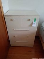 Front view showing entire chest and hardware