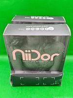 Two of the three Niidor bra boxes front view