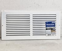 Front view of StreamWay 6x14" return air grille with label
