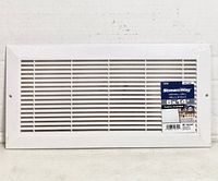 Front view of StreamWay 6x14 plastic sidewall grille in packaging