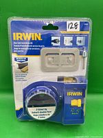 Front of sealed Irwin door lock installation kit showing components and specifications