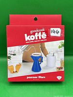 Front of GoodCook Koffe 80-count pourover filters box