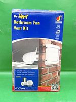 Front of boxed ProVent bathroom fan vent kit
