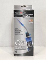 Front of boxed PROTORCH self-igniting torch kit showing model UF-483 and 3600 °F rating