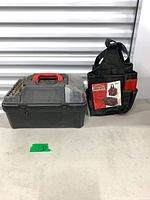 Hard case and tool tote side by side