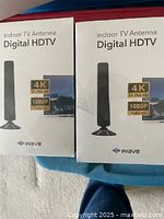 Two Wave Digital HDTV Indoor TV Antenna sealed boxes