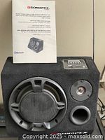 Sondpex speaker cube with manual on top