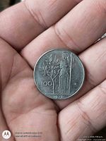 Minerva with olive tree and denomination 100, date 1977 visible