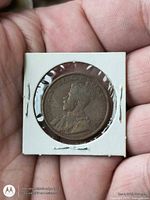 Obverse of 1919 Canada cent showing George V portrait