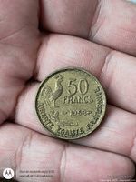 Reverse view showing rooster, denomination and date 1953