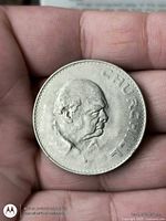 Reverse showing Winston Churchill portrait and name