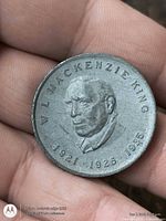 Obverse showing portrait and dates